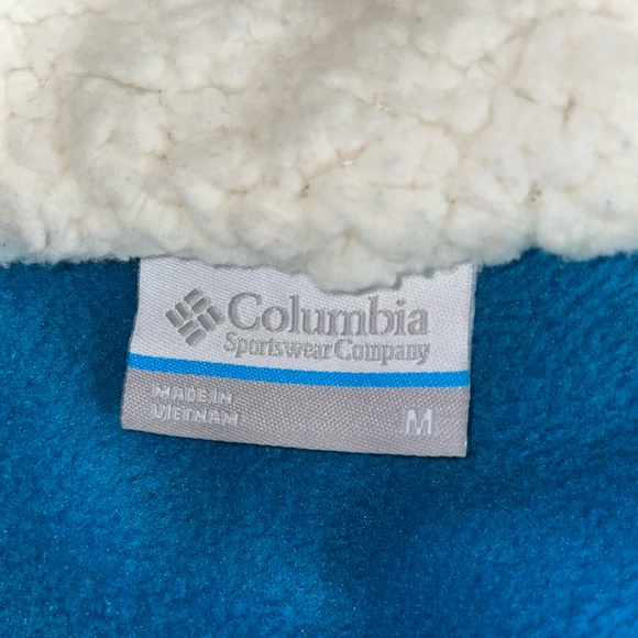 Columbia hooded fleece vest snap up - Picture 6 of 8